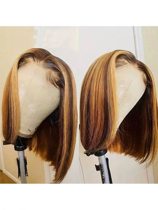 Straight Bob Wigs Miel Blonde
