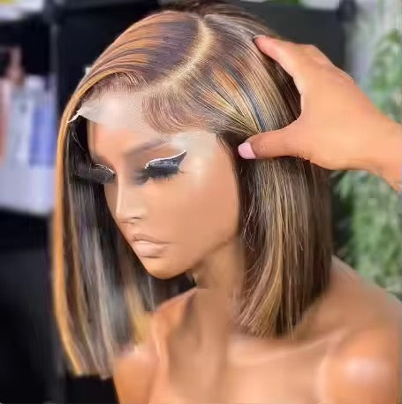 Straight Bob Wigs Miel Blonde