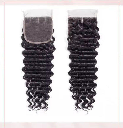 3x4 Transparent Lace Natural Color Kinky Curly Closure